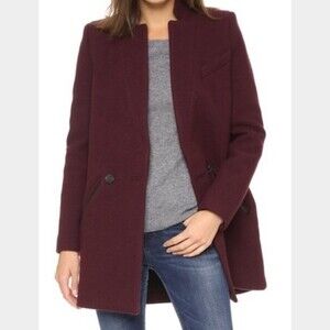 Iro Carey Wool Blend Peacoat